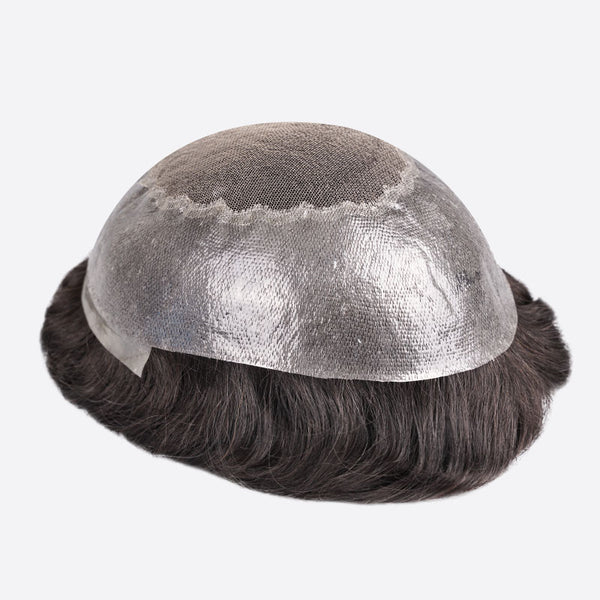 BHAS PU Perimeter Toupee And Lace Hair Replacement