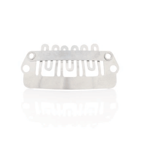 6-FINGER CLIPS - LARGE SILVER, 12PC/BAG
